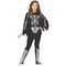 PonChildo Skeleton Child Costume Halloween Poncho Outfit Ages 4 to 14